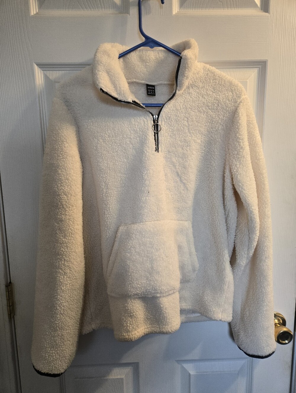 Cozy Cream Sherpa Half-Zip Pullover Sweater - Women
